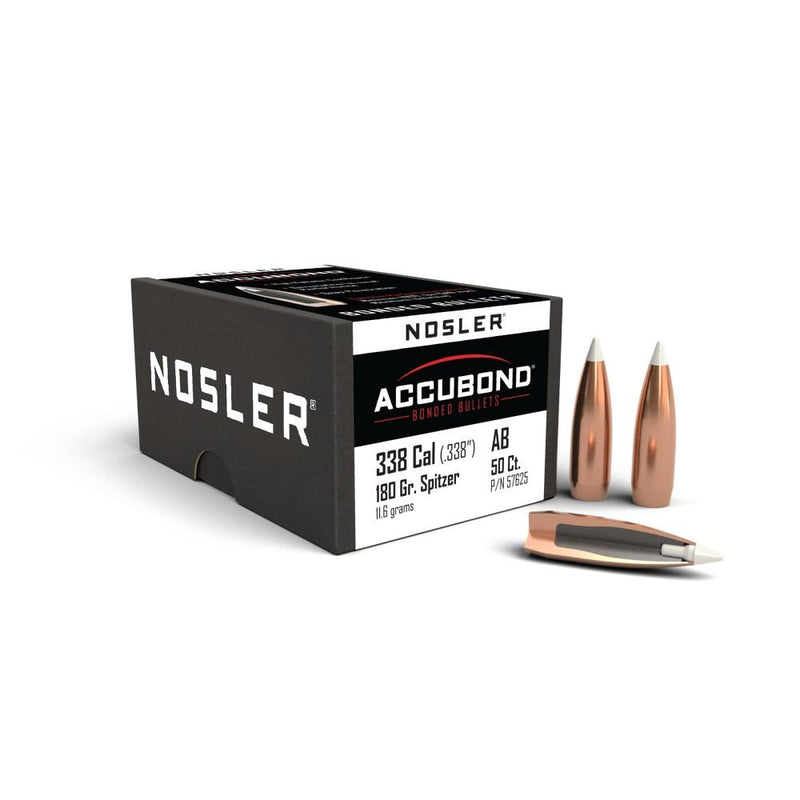 Nosler AccuBond Rifle Bullets .338 cal .338
