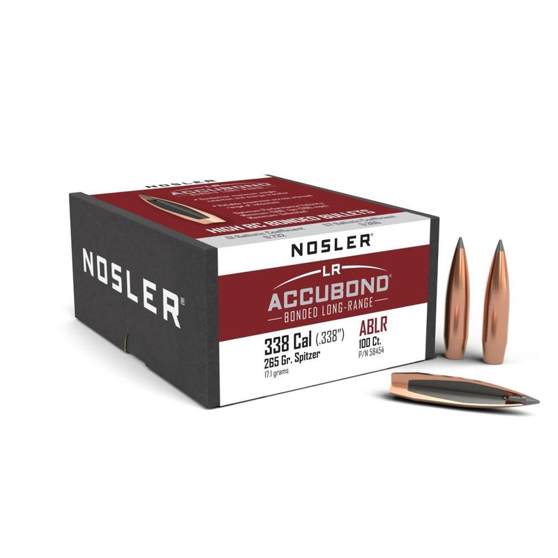Nosler AccuBond Long Range Rifle Bullets .338 cal .338