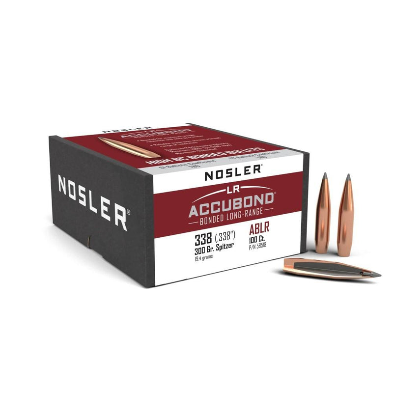 Nosler Accubond Long Range Rifle Bullets .338 cal .338