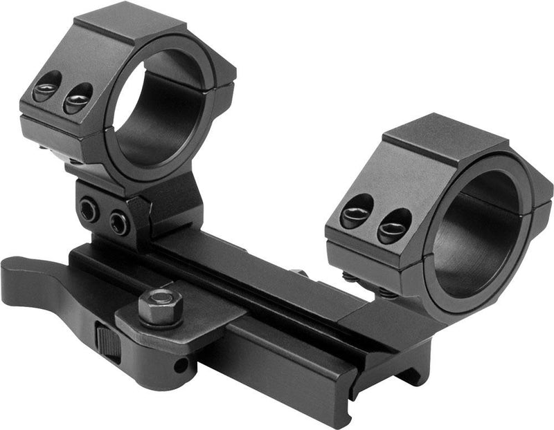 NcStar AR-15 Integral Rings & Base Cantilever Scope Mount QR Weaver Style / Rear Ring 30mm & 1