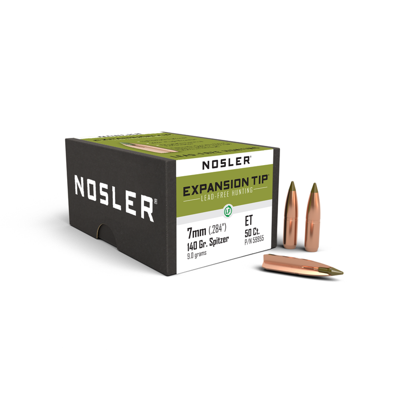 Nosler E-Tip Lead-Free Hunting Rifle Bullets 7mm .284
