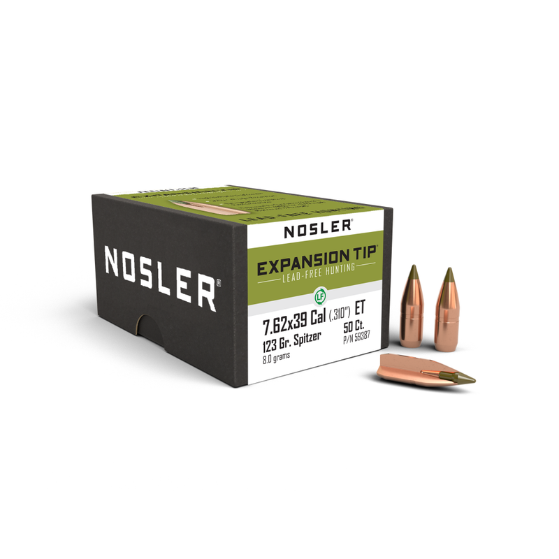 Nosler E-Tip Lead Free Rifle Bullets 7.62x39 .310