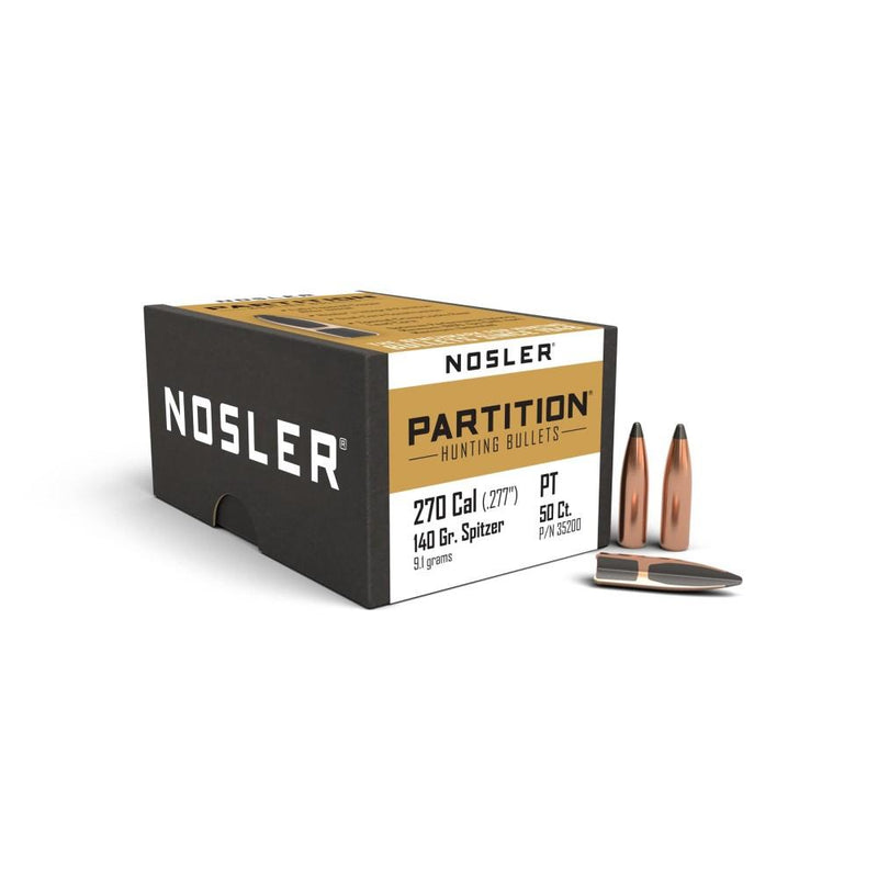 Nosler Partition Rifle Bullets .270 cal .277