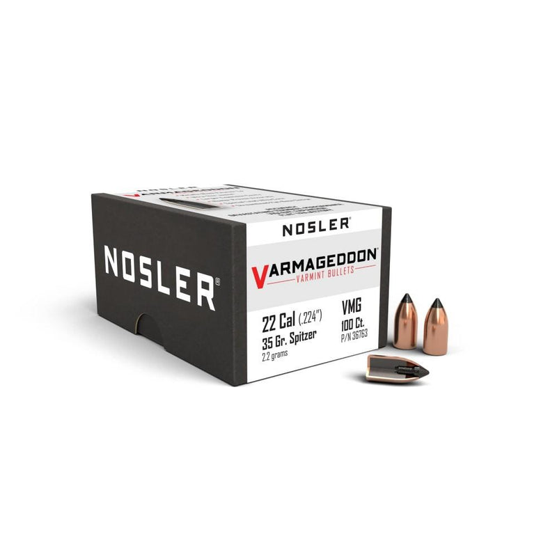 Nosler VarMageddon Rifle Bullets .22 cal .224