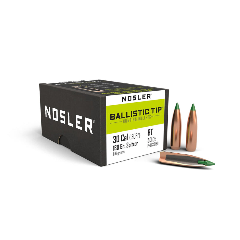 Nosler Ballistic Tip Hunting Rifle Bullets .30 cal .308