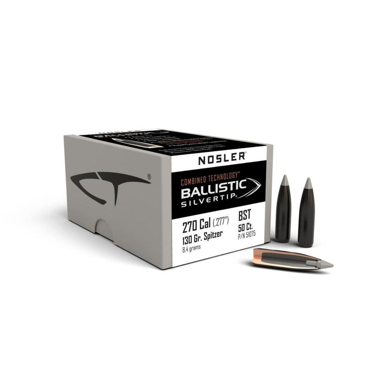 Nosler Ballistic SilverTip Hunting Rifle Bullets .270 cal .277