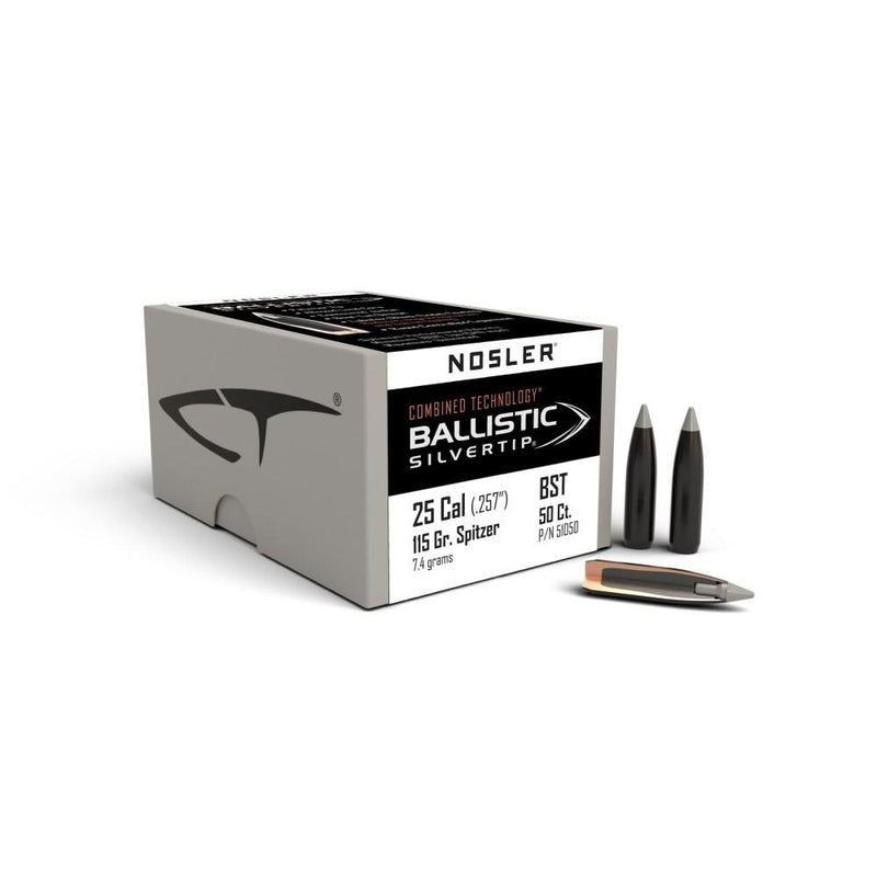Nosler Ballistic SilverTip Hunting Rifle Bullets .25 cal .257