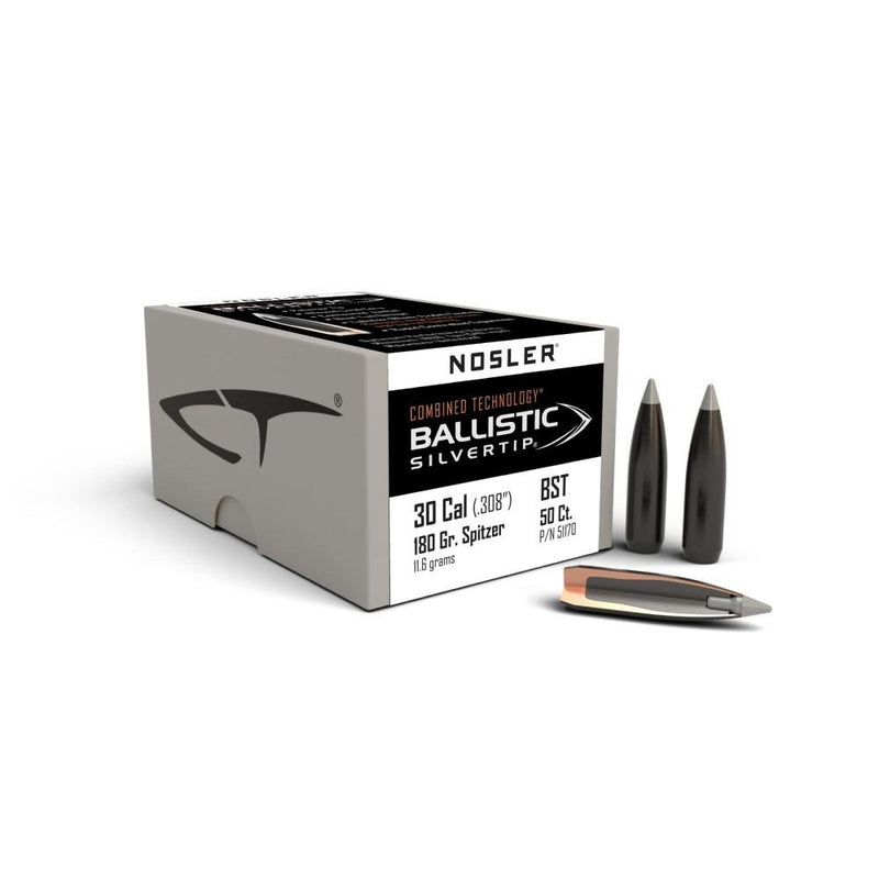 Nosler Ballistic SilverTip Hunting Rifle Bullets .30 cal .308