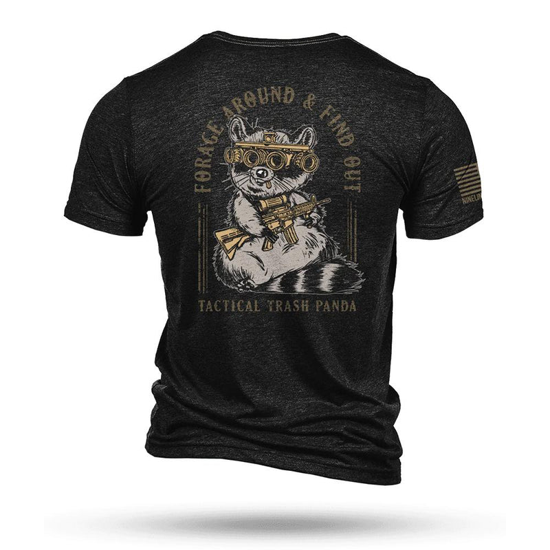 Nine Line Tactical Trash Panda Tri-Blend T-Shirt Black L