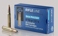 PRIVI 8MM MAUSER FMJ 198GR 20 RDS