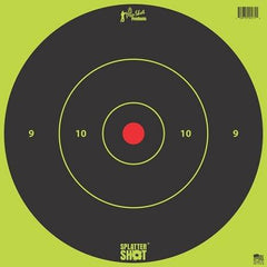Pro-Shot Splatter Shot 12 in Green Bullseye Tag Paper Target 5/ct
