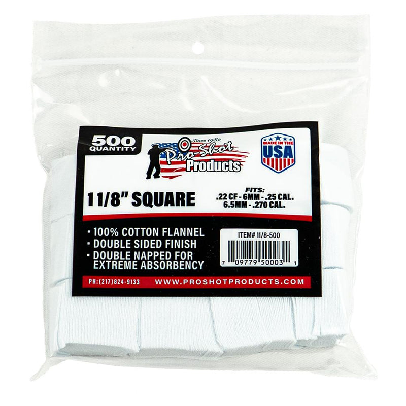 Pro-Shot Cotton Cleaning Patches SQ 1-1/8