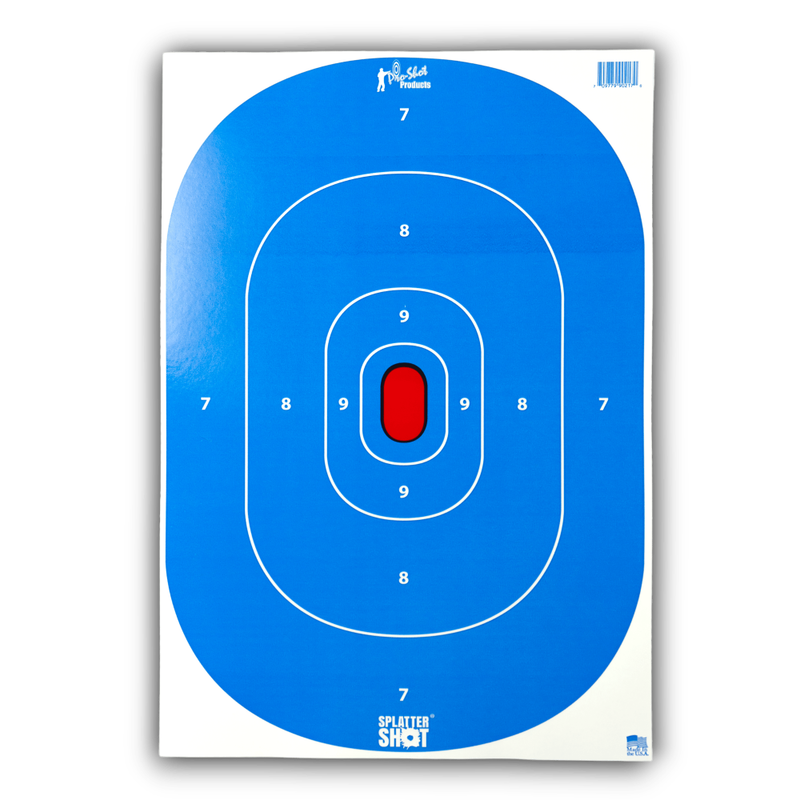Pro-Shot Splattershot Silhouette Insert Paper Target Hi-Vis 12