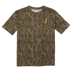 Browning Wasatch Short Sleeve T-Shirt Mossy Oak Bottomland M