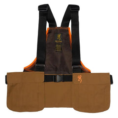 Browning Upland Strap Vest Tan/Blaze ONESIZE Fits Most