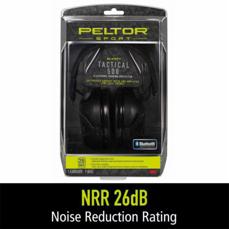 Peltor Sport Tactical 500 Electronic Ear Muffs 26dB Black