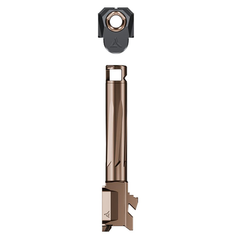 Radian Weapons Afterburner Compensator and Ramjet Barrel Combo for Glock 19 Gen 5 Bronze Barrel