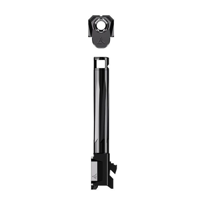 Radian Afterburner and Ramjet Micro Compensator and Ported Handgun Barrel for Glock G43x Black