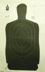 Speedwell Official NRA Police Qualification Silhouette Police Silhouette - Black - 50 yd. 24