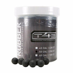 Umarex T4E Rubberball .50 Cal Ammo 250/Ct - Black