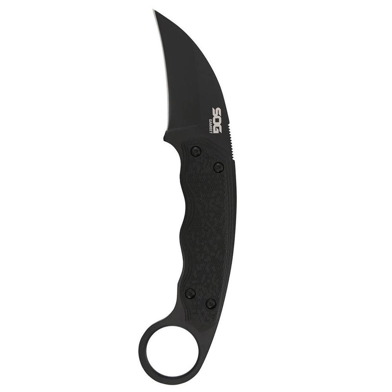 SOG Gambit Blackout Fixed Knife 2-3/5