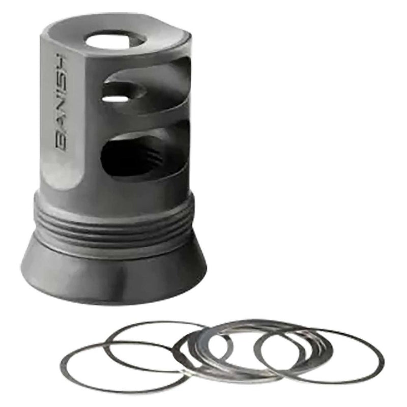 Banish 4581 30-Gold Muzzle Brake 5/8x24 Black