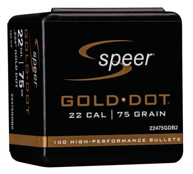 Speer Gold Dot Component Rifle Bullets .224 cal .224
