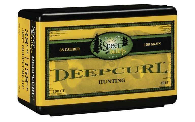 Speer Deep Curl Handgun Hunting Bullets .38 cal / .357 Mag .357