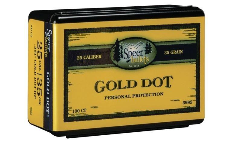 Speer Gold Dot Personal Protection Handgun Bullets .25 cal .251