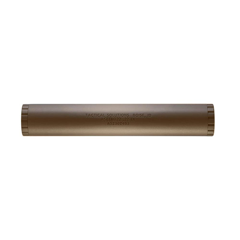TacSol ASCENT22 Direct Thread Rimfire Suppressor Quicksand .22 LR 1