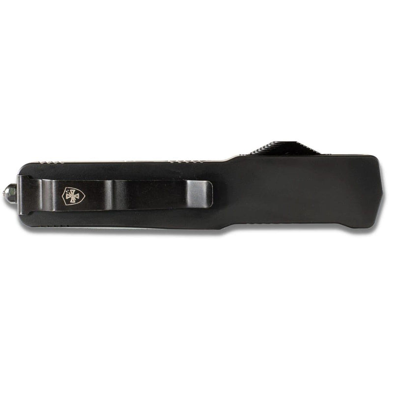 Templar Knives Premium Lightweight Slim Black Rubber Automatic Knife 3 1/4