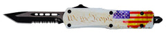 Templar Knife Small We The People Tanto Serrated Black