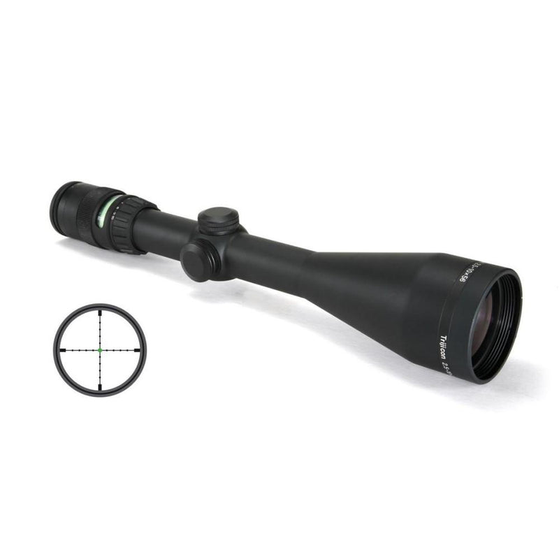 Trijicon Accupoint Rifle Scope - 2.5-10x56mm Green Mil-Dot 37.6-10.1' 4.1-2.8