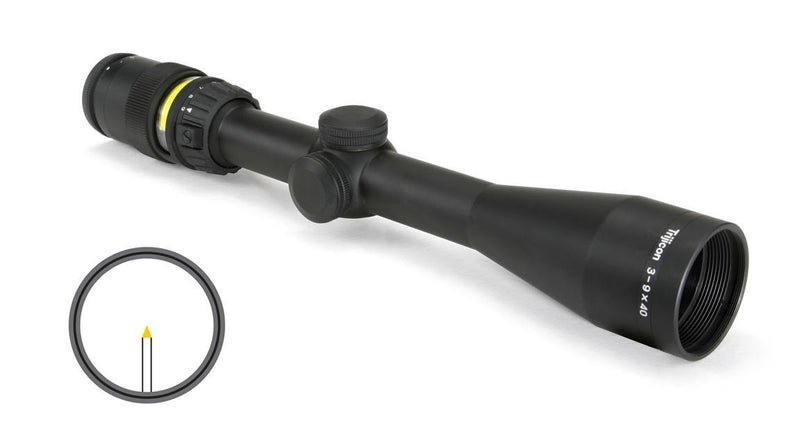 Trijicon Accupoint Rifle Scope - 3-9x40mm Amber Triangle Post Reticle w/BAC 33.8-11.3' FOV 3.6-3.2