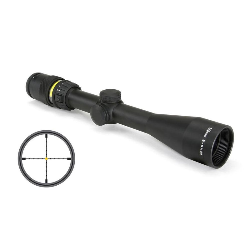 Trijicon Accupoint Rifle Scope 3-9x40mm Mil-Dot Crosshair w/Amber Dot Reticle 33.8-11.3' FOV 3.6-3.2