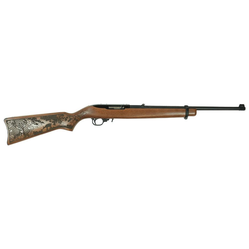 Ruger 10/22 Custom Engraved Whitetail Series Carbine Rifle .22 LR 10rd Magazine 18.5