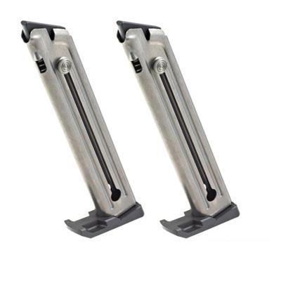 Ruger Handgun Magazine Black 2-Pack for Mark IV 22/45 & Mark IV 22/45 Lite .22LR 10/rd