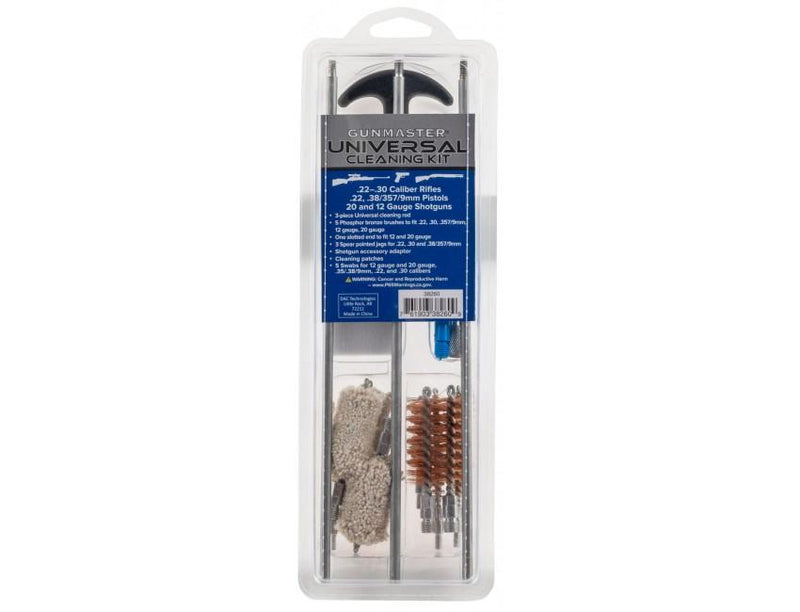 Gunmaster Universal Cleaning Kit in Re-Usable Clamshell-19 piece