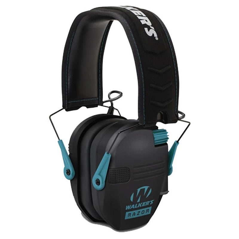 Walker's Razor Series Slim Shooter Folding Electronic Muff - Teal