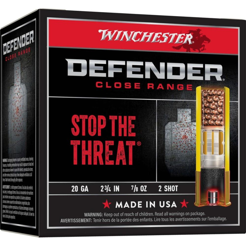 Winchester Defender Buckshot Shotshells 20 ga 2-3/4