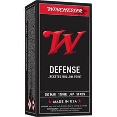 Winchester USA Handgun Ammunition .357 Mag 110 gr JHP 50/ct
