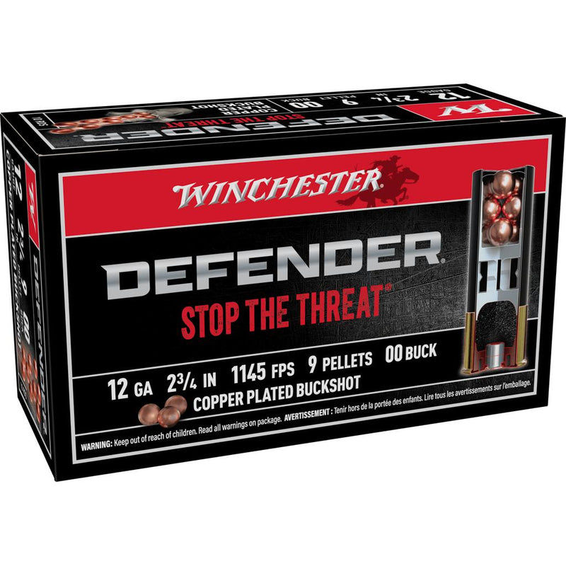 Winchester Copper Plated Defender Shotshells 12 ga 2-3/4
