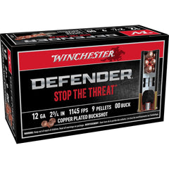Winchester Copper Plated Defender Shotshells 12 ga 2-3/4