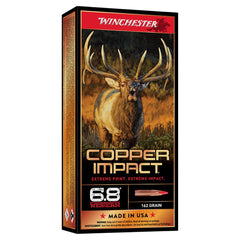 Winchester Copper Impact Rifle Ammunition 6.8 Western 162 gr. BT 2875 fps 20/ct