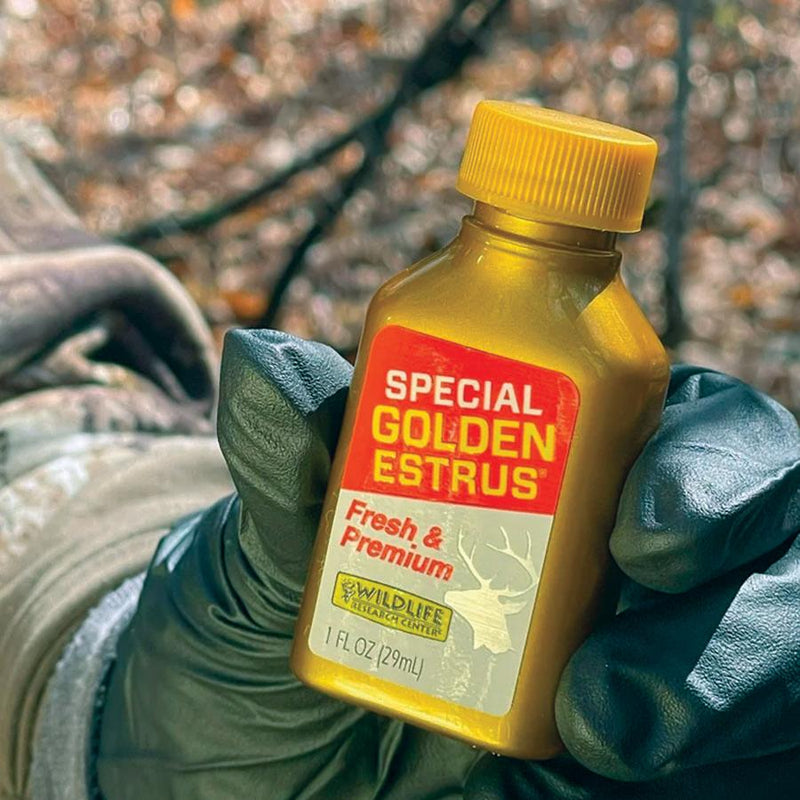 Wildlife Research Special Golden Estrus - Fresh & Super Premium Whitetail Doe Urine with Estrus Secretions 1 FL OZ