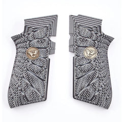Wilson Combat EDC X9 Handgun Grips Aggressive Starburst Grey/Black