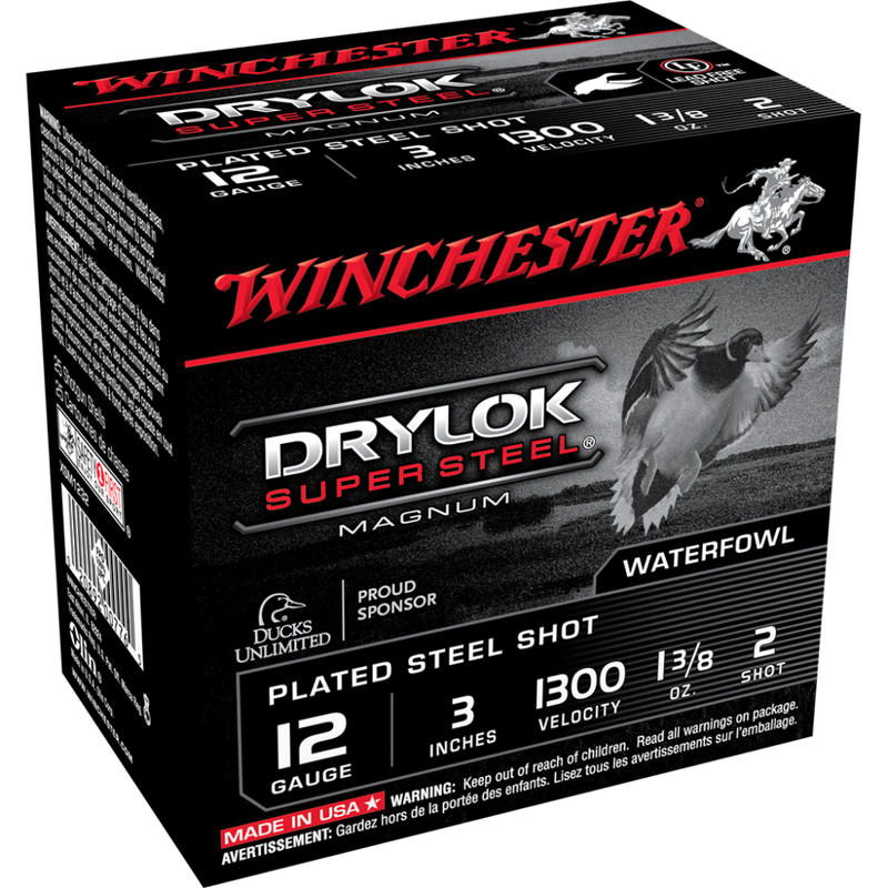 Winchester Super-X Drylok Super Steel Shotshells 12 ga 3