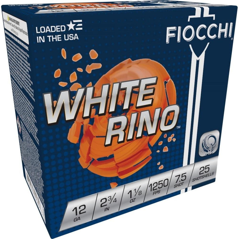 Fiocchi Exacta White Rino Shotshells 12ga 2-3/4