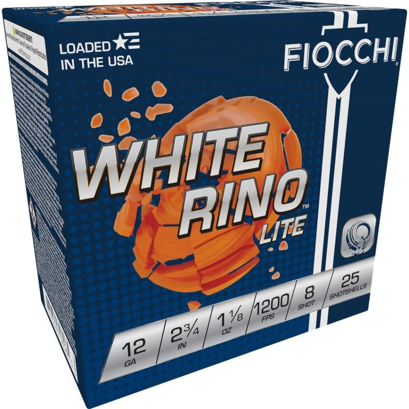 Fiocchi White Rino Lite Shotshells 12 ga 2-3/4