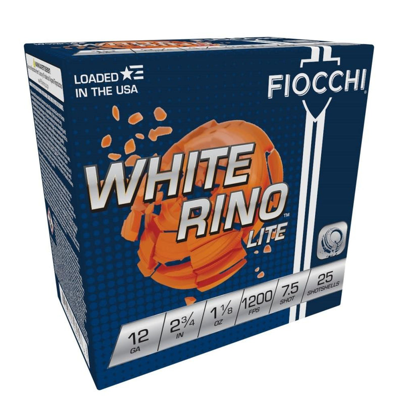 Fiocchi White Rino Lite Shotshells 12 ga 2-3/4